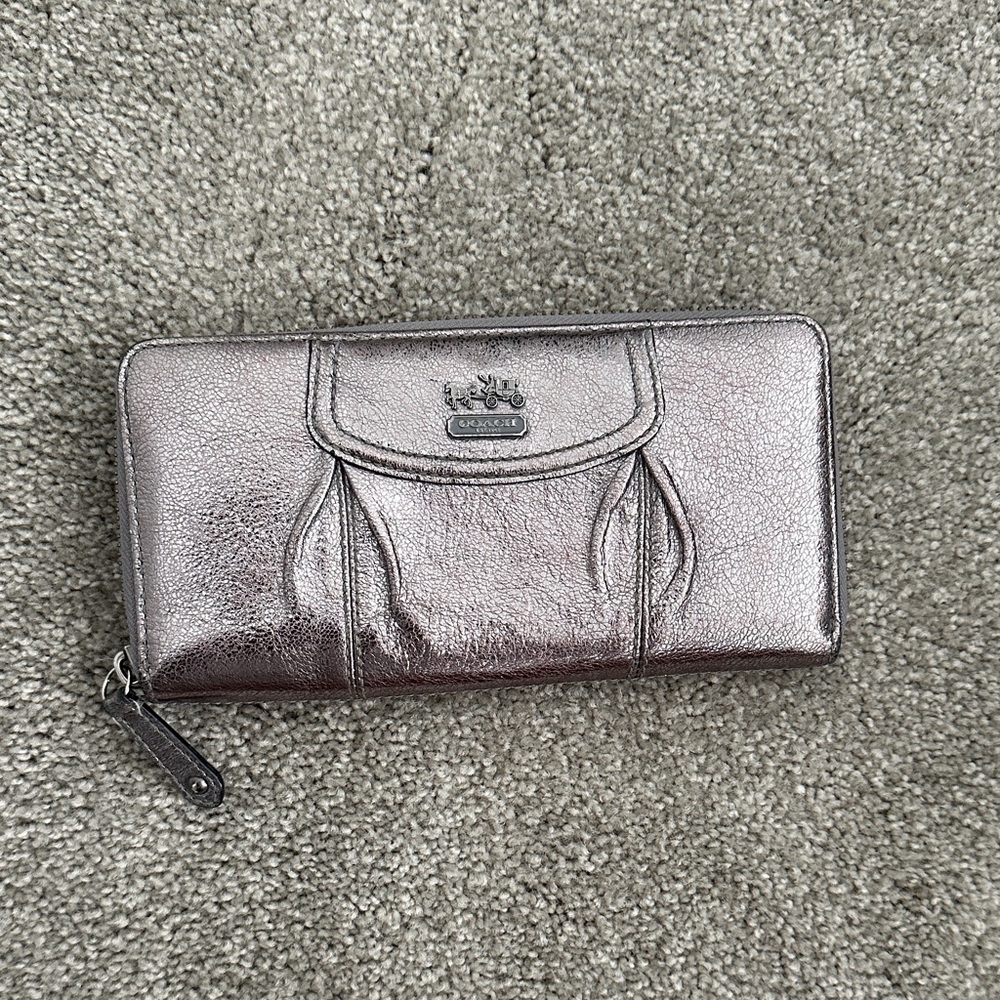 Coach Shimmering Silver Women's Wallet